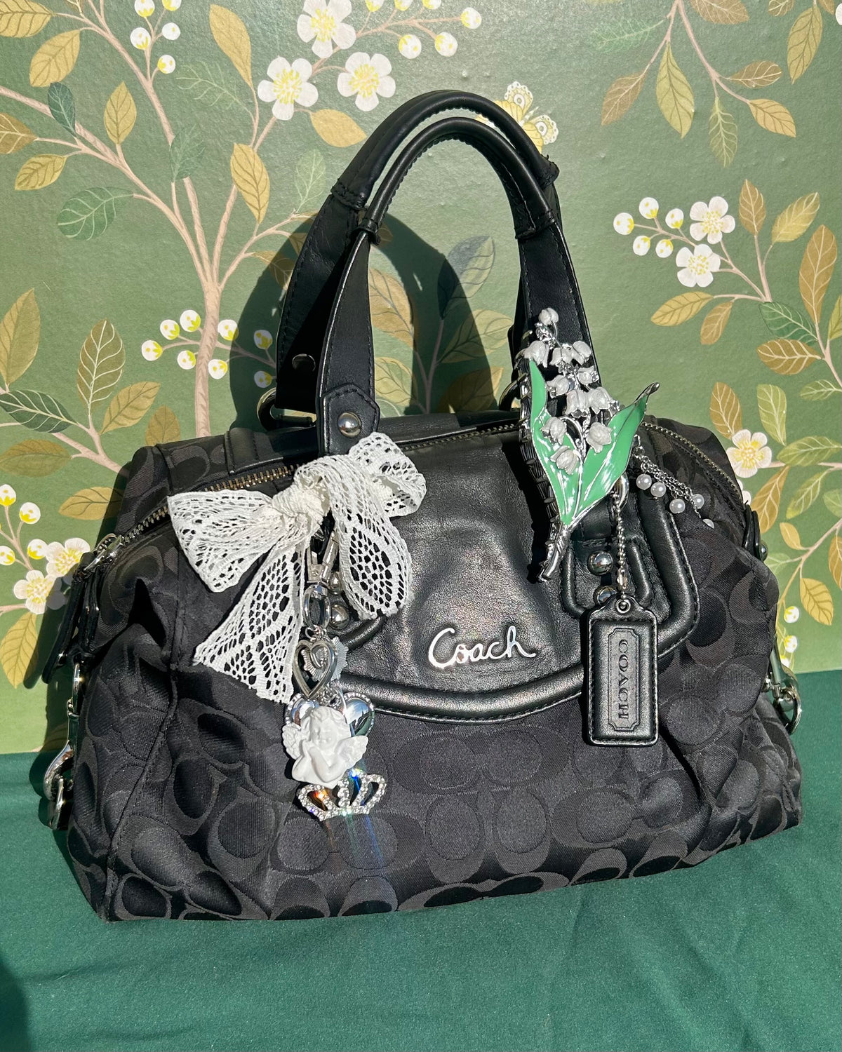 Coach Ashley Monogram Satchel Handbag