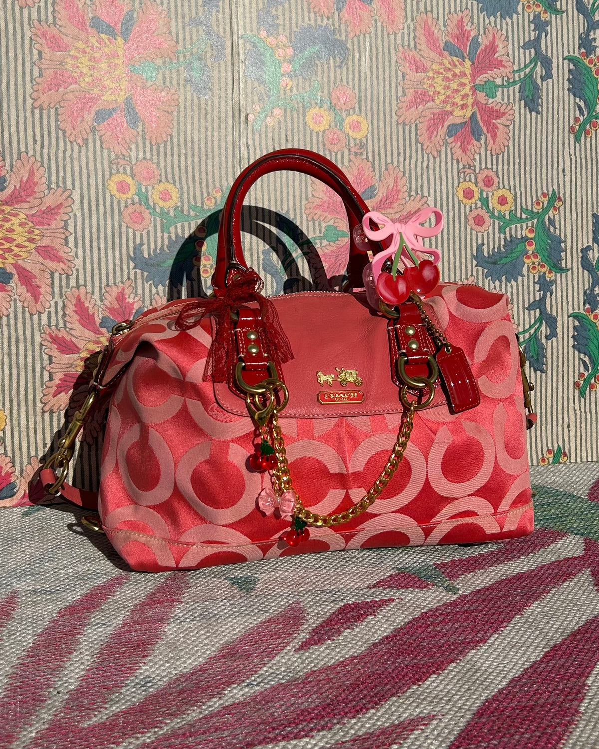 Coach Ashley Monogram Satchel Adjustable Handbag & Shoulder Bag