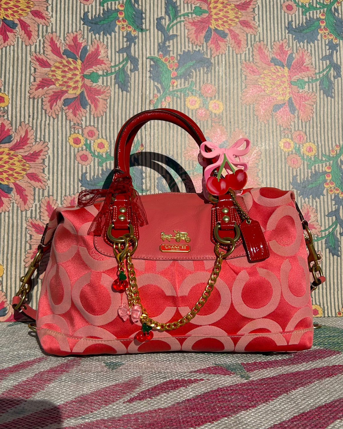 Coach Ashley Monogram Satchel Adjustable Handbag & Shoulder Bag