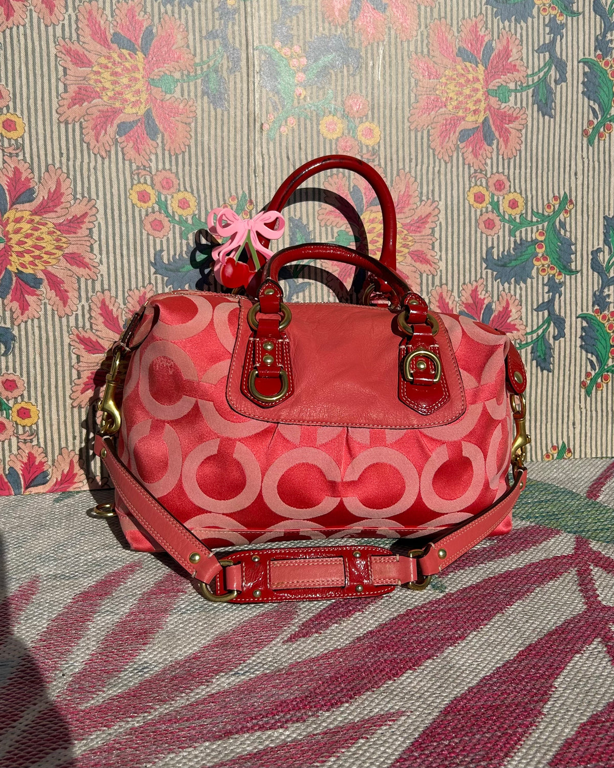 Coach Ashley Monogram Satchel Adjustable Handbag & Shoulder Bag