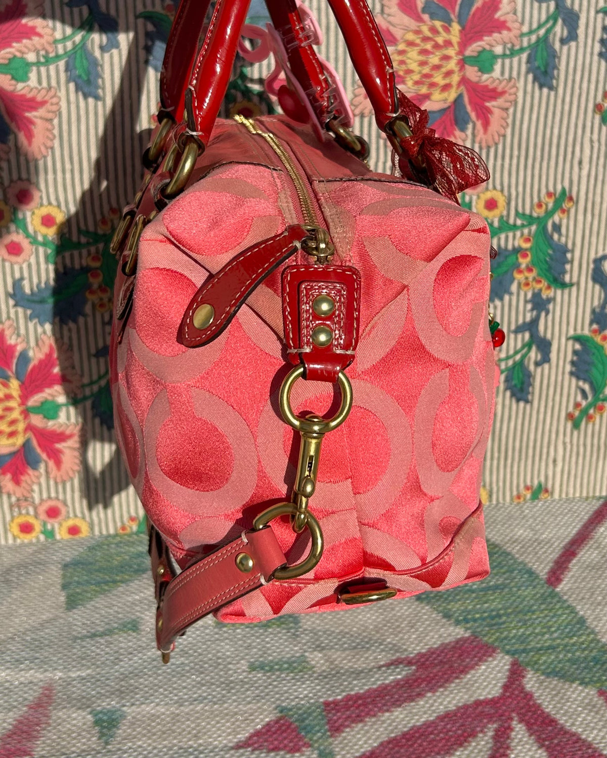 Coach Ashley Monogram Satchel Adjustable Handbag & Shoulder Bag