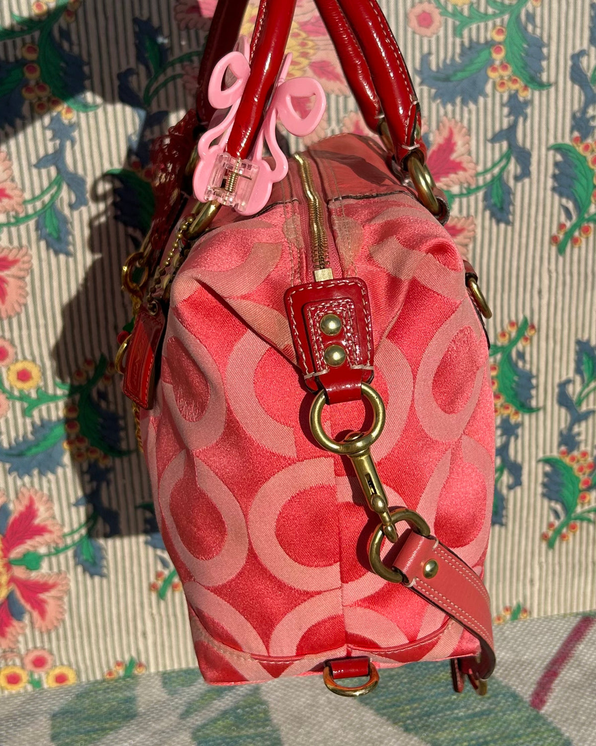 Coach Ashley Monogram Satchel Adjustable Handbag & Shoulder Bag