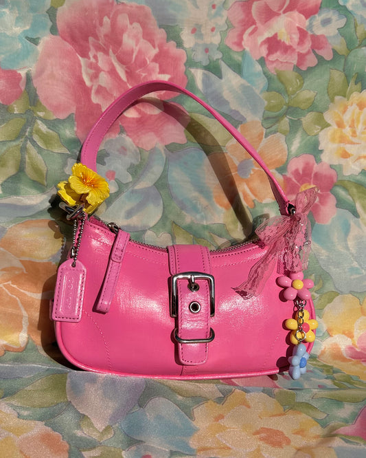 Custom Dyed Vintage Coach Demi Hampton Buckle Shoulder Bag