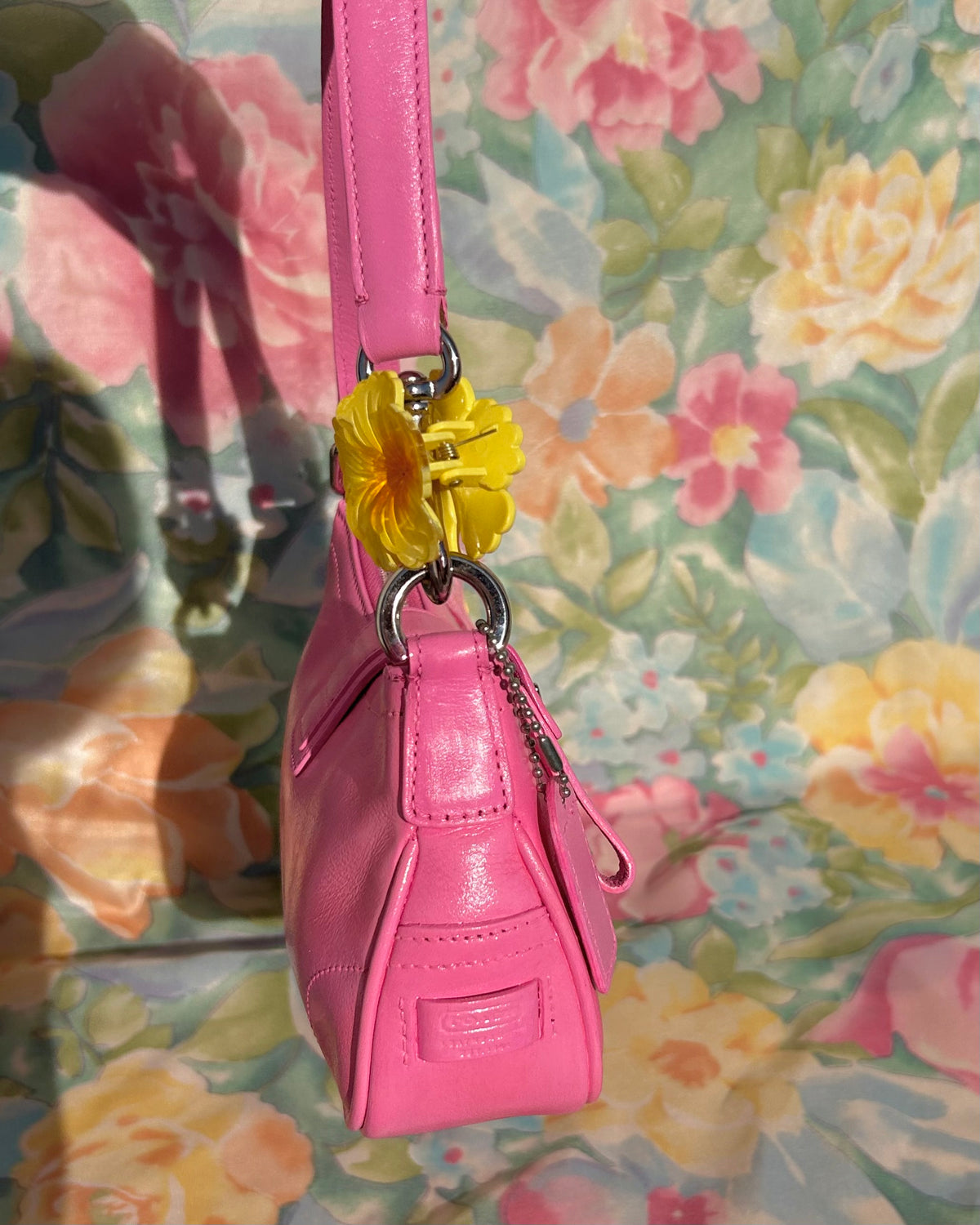 Custom Dyed Vintage Coach Demi Hampton Buckle Shoulder Bag