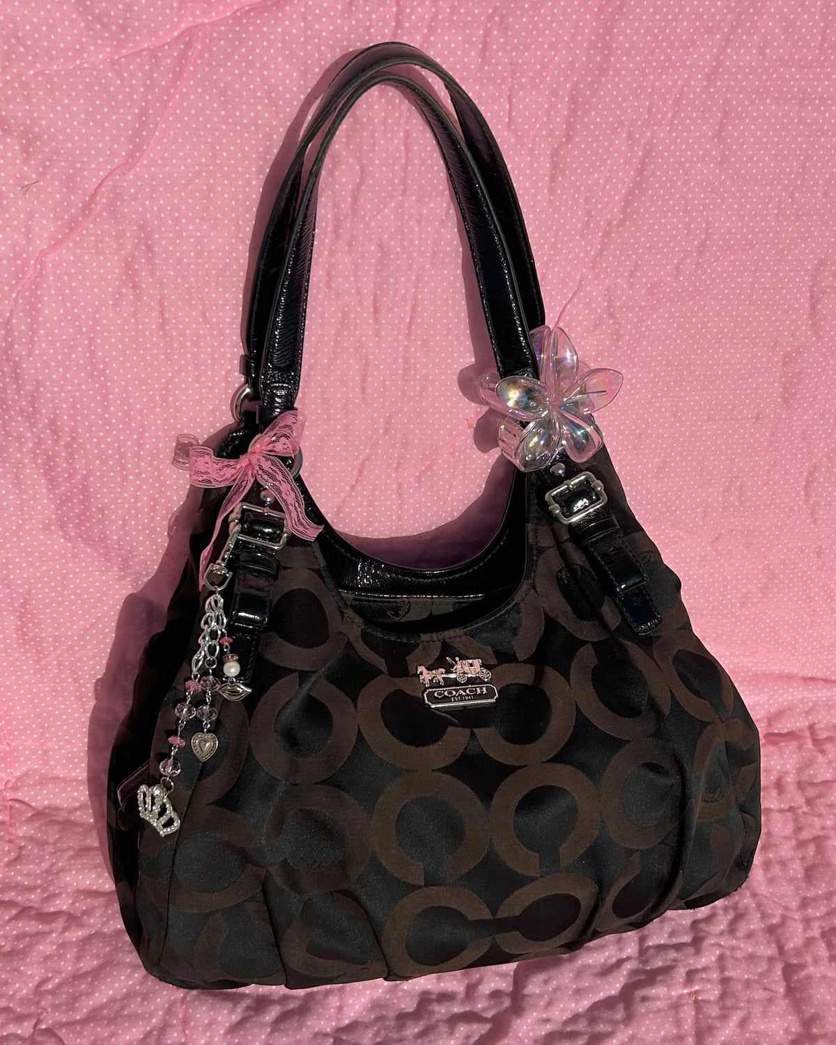 Coach Madison Maggie Monogram Shoulder Bag