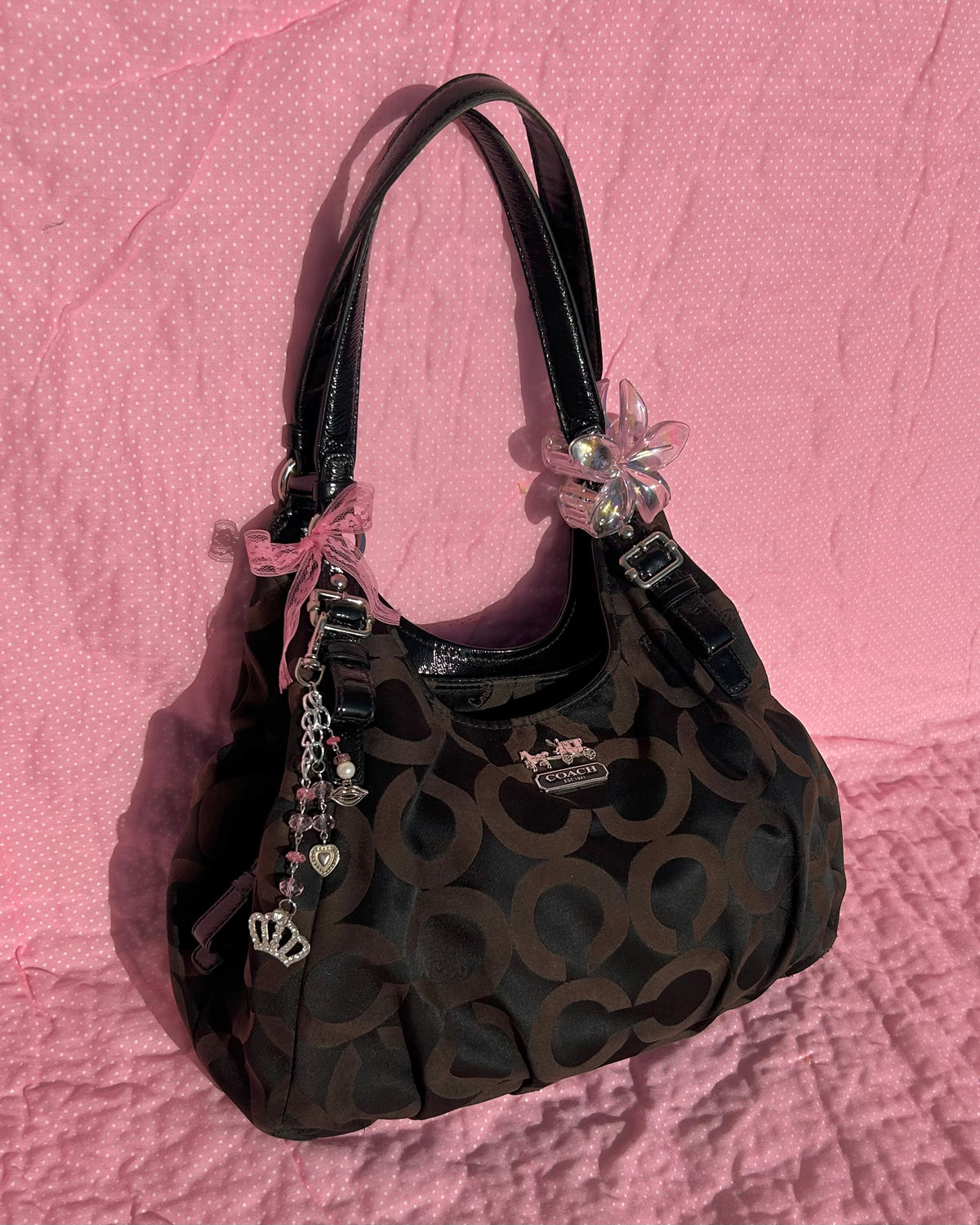 Coach Madison Maggie Monogram Shoulder Bag