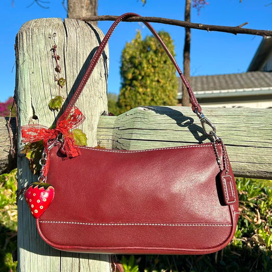 Vintage Coach Demi Hampton Leather Shoulder Bag